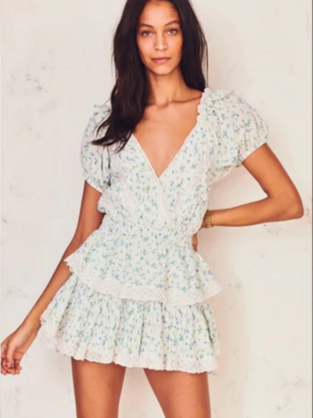 Loveshackfancy Carlo Dress in Bonnet Blue - Picture 2 of 5